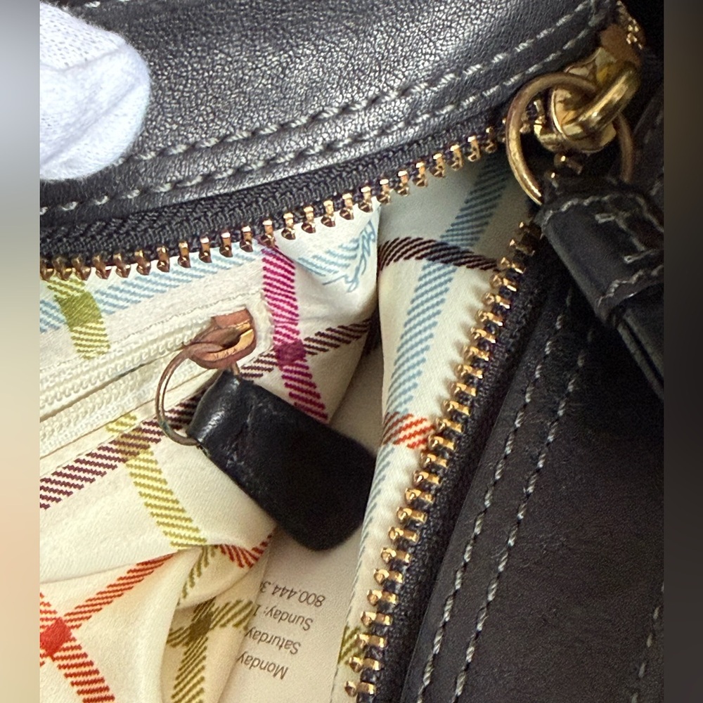 Authentic Vintage Black Coach Crossbody/Shoulder Bag, adjustable straps - Picture 11 of 12